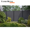 Clôture de jardin WPC, porte en treillis, Patio, panneau Wpc, clôture à lame en aluminium