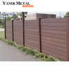 Système de sécurité de jardin décoratif de haute qualité, panneau de clôture en bois-plastique pour maison de patio de jardin extérieur