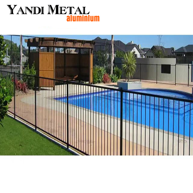 Clôture à lattes de qualité supérieure, panneau de clôture de piscine à lattes, clôture de jardin extérieure en aluminium