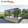 Volets de terrasse électriques à double toit personnalisés 3*3*4, auvent extérieur de terrasse, pergola en aluminium