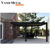 Gazebo extérieur étanche réglable électrique terrasse en aluminium recouverte d'auvent pergola à persiennes en aluminium