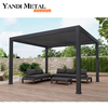 Système Jardin extérieur Cour terrasse Activité toiture Pavillon étanche réglable électrique Persiennes bioclimatiques Pergola aluminium