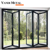 Ossature de maison haute performance Porte de placard d'entrée principale Accès sécurisé par porte coulissante pliante en aluminium avec disjoncteur thermique
