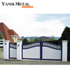 Porte coulissante en aluminium pour allée automatique, jardin direct d'usine, lattes horizontales, porte d'intimité en aluminium