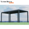 Gazebos en verre imperméable 3x3 3x4 Gazebos extérieurs Gazebos en aluminium de terrasse Toit en métal de luxe extérieur personnalisé Gazebos de jardin en aluminium