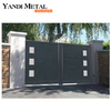 Portes coulissantes pliantes en aluminium pour entrée avant moderne, pour profilés de portes coulissantes et sans cadre