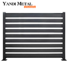 Des panneaux de clôture en aluminium de nouveau design de haute qualité décorent la clôture en aluminium de balcon en métal de porte de jardin