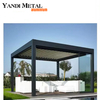 Pergola extérieure imperméable en aluminium de luxe moderne de haute qualité 2024 avec pergola de jardin légère