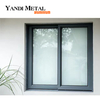Yandi profilé en aluminium de haute qualité, fenêtre coulissante à double verre, fenêtre horizontale en verre