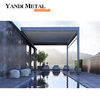 Gazebo de terrasse de luxe électrique Gazebo de jardin de luxe extérieur en aluminium Gazebo en verre d'aluminium Gazebo de jardin en aluminium