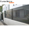 Écran de clôture de confidentialité de jardin en métal extérieur Clôture horizontale en aluminium décorée avec un panneau de clôture de confidentialité en aluminium noir