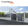 Conception de grille de porte principale en aluminium, conception en métal de grille de maison en aluminium coulissante en aluminium de sécurité à la maison