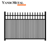 Insérer un tube carré noir panneaux de palissade en aluminium palissade patio jardin en alliage métallique palissade maison en aluminium