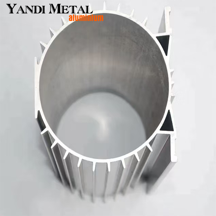 Yandi grand dissipateur de chaleur en aluminium 6061 6063, profil en aluminium personnalisé, dissipateur de chaleur en aluminium
