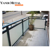 Garde-corps en verre de pont en aluminium sans cadre, colonne de support de garde-corps en verre en aluminium, système de garde-corps en verre d'accès au balcon en u