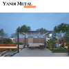 Pergola bioclimatique rétractable en aluminium, persiennes coulissantes et pliantes en aluminium pour voiture automobile OEM