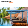 Gazébo en aluminium de toit de persienne de revêtement de poudre de toit de persienne en aluminium de haute qualité