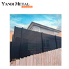 Portes de taille personnalisée en alliage d'aluminium, portes coulissantes en aluminium personnalisées en métal de luxe noir