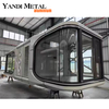 Nouvelle capsule spatiale de maison préfabriquée de haute qualité Conteneur d'hôtel Capsule de couchage familiale Petite maison mobile extérieure Capsule spatiale de luxe