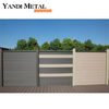 Clôture de jardin décorative en bois et plastique extrudé de haute qualité, mur extérieur, clôture de rail en aluminium résistant à la corrosion
