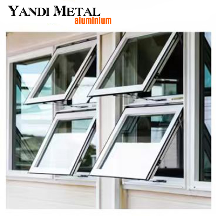 Fabricant prix de gros fenêtre à battants en métal cadre en aluminium fenêtre coulissante en aluminium en verre trempé