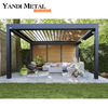 Gazebo moderne en aluminium avec volets réglables Gazebo en aluminium extérieur imperméable