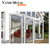 Bonne performance, demi-aluminium, demi-verre, double pli, double, simple, coulissant, pivot extérieur, porte en aluminium
