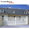Porte coulissante en aluminium pour allée automatique, jardin direct d'usine, lattes horizontales, porte d'intimité en aluminium