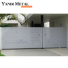 Portes extérieures en aluminium, nouvelles portes automatiques modernes, lattes de clôture en profilé d'aluminium, portes de maison