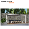Gazebos en verre imperméable 3x3 3x4 Gazebos extérieurs Gazebos en aluminium de terrasse Toit en métal de luxe extérieur personnalisé Gazebos de jardin en aluminium