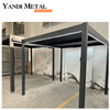 Pergola moderne personnalisée en aluminium, pergola et gazebo imperméables d'extérieur en aluminium électrique