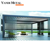 Pergola extérieure imperméable en aluminium de luxe moderne de haute qualité 2024 avec pergola de jardin légère