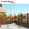 Système de clôture à persiennes en aluminium et métal pour jardin, clôture à persiennes en aluminium Durable, panneaux de clôture à lattes personnalisés