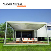 Gazebo de terrasse de luxe électrique Gazebo de jardin de luxe extérieur en aluminium Gazebo en verre d'aluminium Gazebo de jardin en aluminium