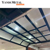 Porte de garage enroulée en aluminium et verre transparent, commande de moteur extérieur de villa
