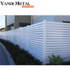 Écran de clôture de confidentialité de jardin en métal extérieur Clôture horizontale en aluminium décorée avec un panneau de clôture de confidentialité en aluminium noir