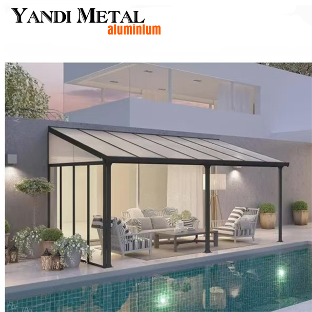 Gazebos à toit rigide imperméables pour terrasse de luxe Gazebos de jardin Gazebos à persiennes extérieurs en aluminium