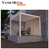 Auvent d'ombrage bioclimatique de conception moderne, persienne imperméable, gazebo de toit, pergola extérieure en aluminium, pergola électrique en aluminium