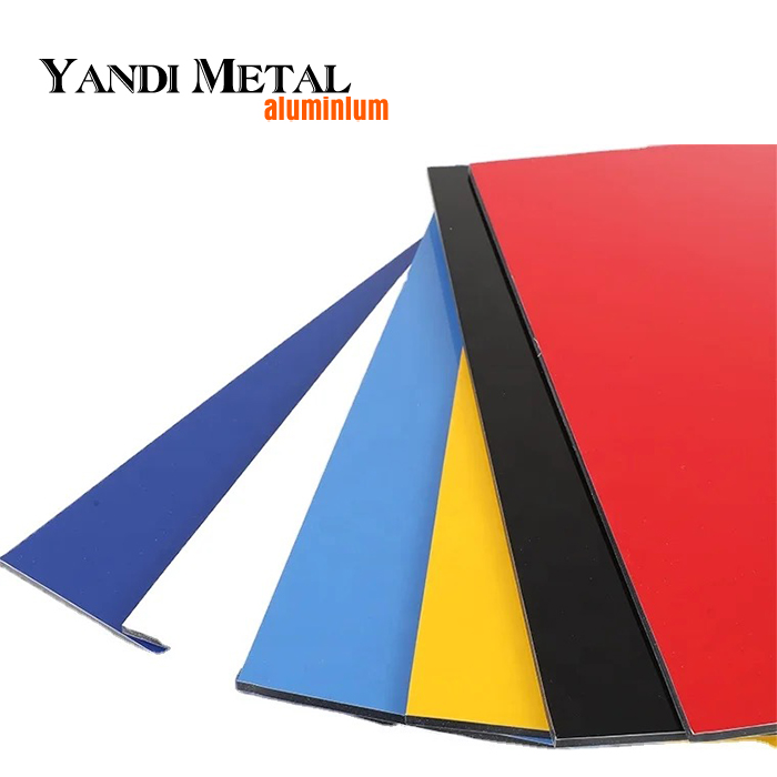Revêtement de mur rideau en panneau composite aluminium PVDF ACP de 4 mm PVDF