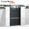 Clôtures et portes de jardin en aluminium de conception de porte en aluminium de peinture en poudre de vente chaude
