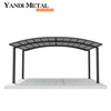 Carport solaire en aluminium étanche avec toit en verre fabricants de carport en aluminium