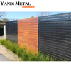 Clôture de confidentialité de décoration extérieure de haute qualité, lattes horizontales en métal en aluminium, panneaux de clôture de patio de jardin