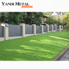 Panneaux de clôture de jardin à persiennes en aluminium conçus pour les clôtures à lattes modernes en métal privé professionnel, clôture horizontale robuste