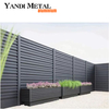 Clôture à lattes de jardin de maison Matériau composite pour un assemblage facile Conception classique Intimité Clôture de sécurité moderne en aluminium