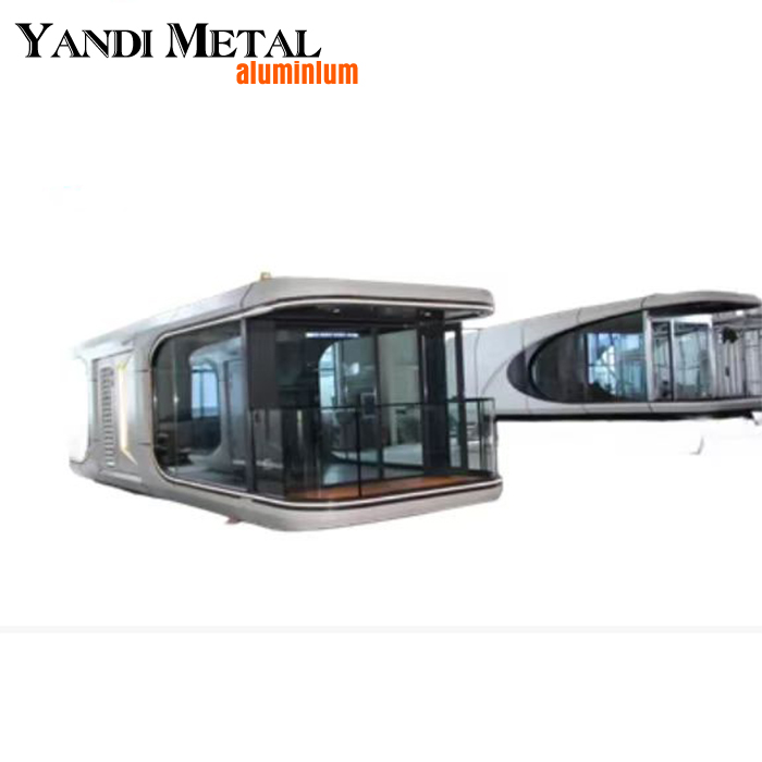 Maison de conteneur mobile préfabriquée sur mesure en usine Conteneur de capsule de luxe maison préfabriquée avec roues