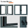 Fenêtre coulissante en aluminium Champagne standard Ce, portes et fenêtres en verre, fenêtre coulissante en Bronze, fenêtre en aluminium