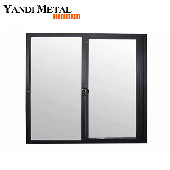Maison de fenêtre en verre de style moderne Fenêtre en aluminium à double verre conception simple isolation phonique de maison en aluminium