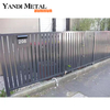 Clôture de jardin de conception moderne Clôture en aluminium de confidentialité bon marché Le client conçoit une clôture décorative en aluminium enduit de poudre