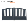 Clôture et portes de maison en aluminium de conception moderne sur mesure, portes en aluminium 6063 T5