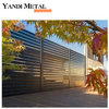 Yandi Factory fournit directement des panneaux de clôture extérieurs en bandes d'aluminium pour les clôtures en aluminium de jardin privé